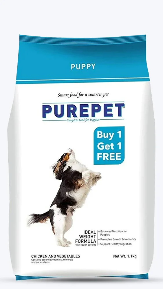 Purepet Chicken & Vegetable Puppy Dry Dog Food Image