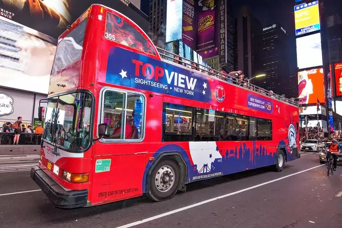 a hop-on hop-off bus tour Image