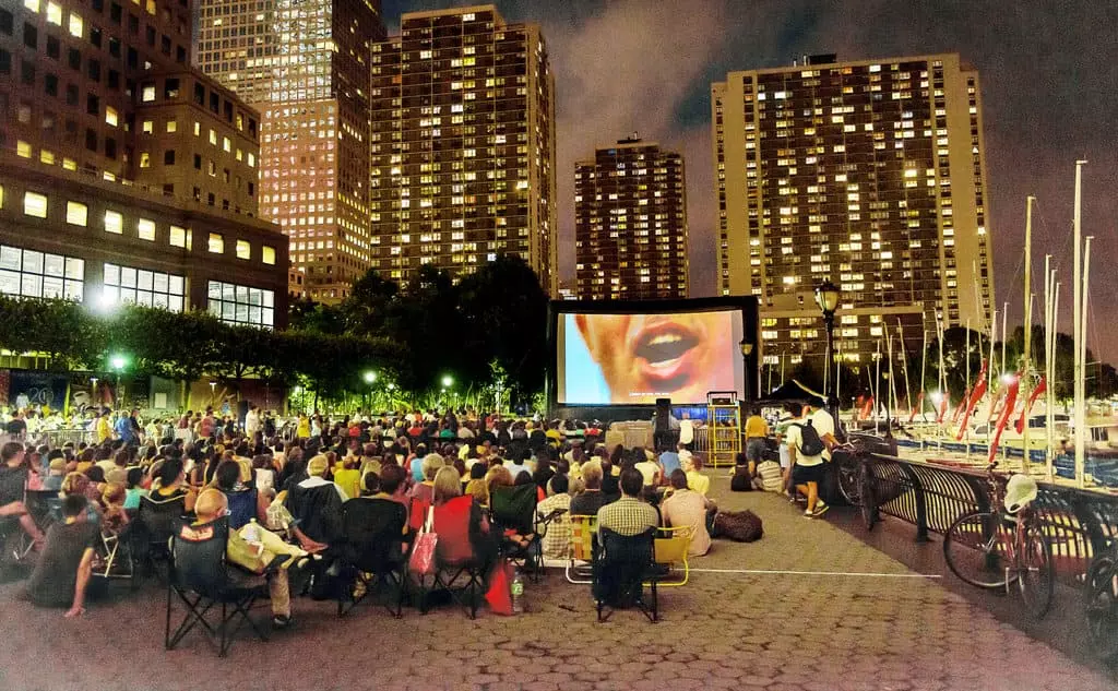 a movie on a Manhattan rooftop Image