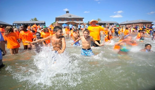 Boston Harbor fun at beach