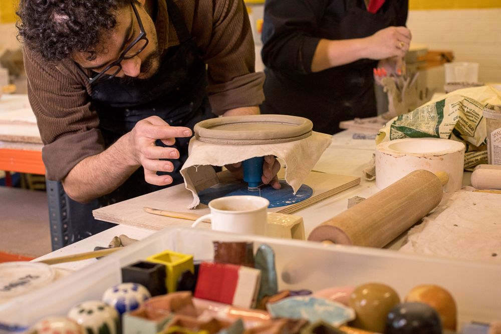 Pottery Painting At The Ceramic Barn Image