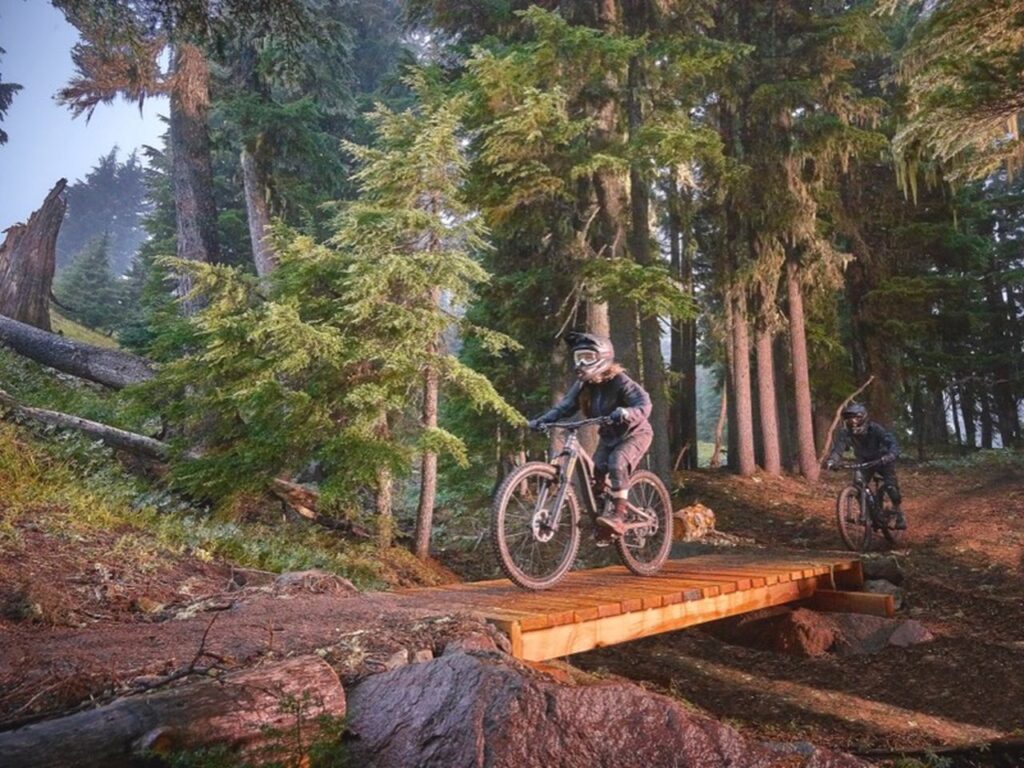 Biking In Mount Hood Image