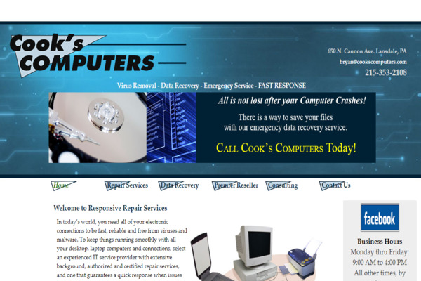 Cook’s Computers Inc.(Lansdale, PA)
