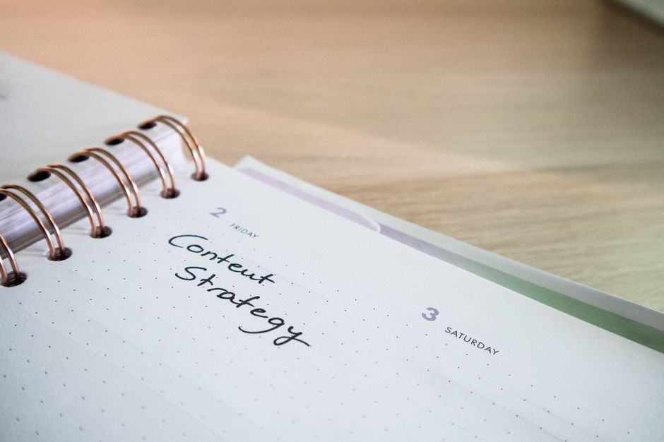 Marketing calendar showing planning for seasonal content publishing timeline