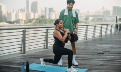 Person working out at home as part of New Year fitness resolutions for 2025