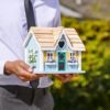 Real estate agent showing a Florida home to prospective buyers