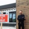 Real estate agent showing a Texas home to prospective buyers