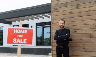 Real estate agent showing a Texas home to prospective buyers